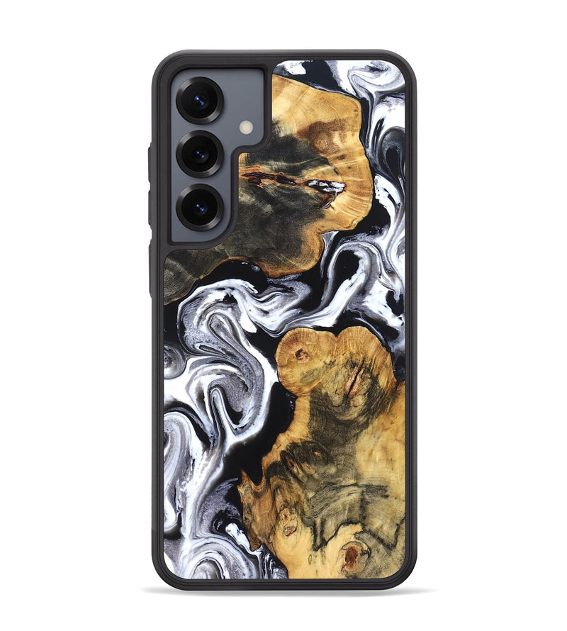 Galaxy S25 Plus Wood Phone Case - Dash (Black & White, 831807)