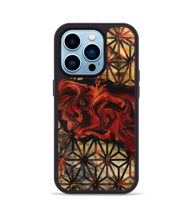 iPhone 14 Pro Wood Phone Case - Roger (Pattern, 831812)