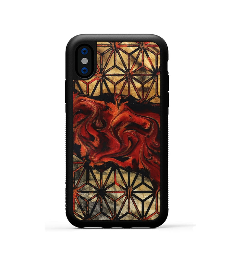 iPhone Xs Wood Phone Case - Roger (Pattern, 831812)