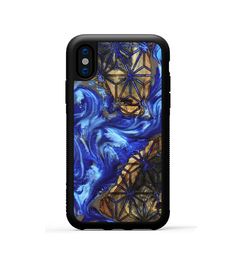 iPhone Xs Wood Phone Case - Ella (Pattern, 831815)