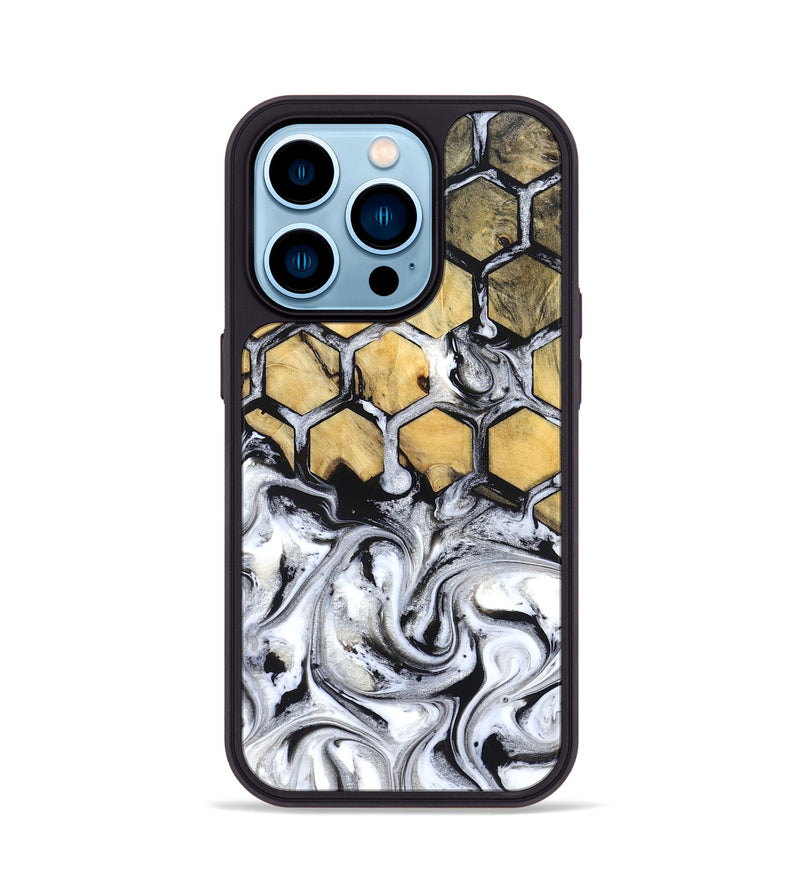 iPhone 14 Pro Wood Phone Case - Shirlee (Pattern, 831816)
