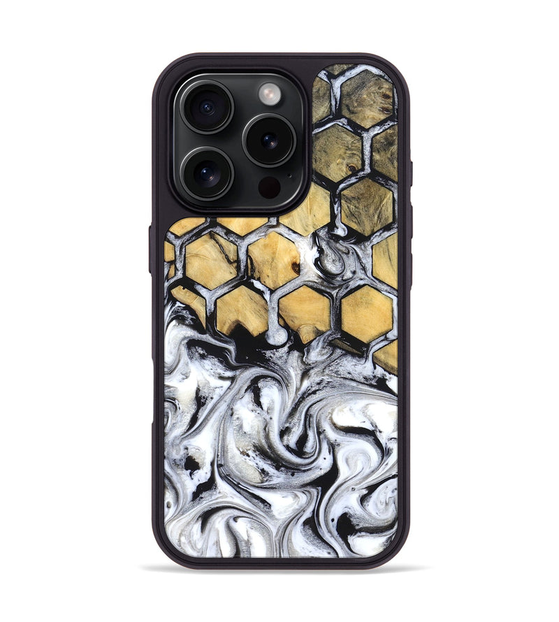 iPhone 16 Pro Wood Phone Case - Shirlee (Pattern, 831816)