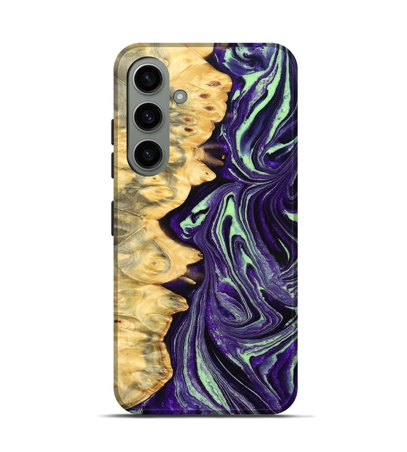 Galaxy S24 Wood Live Edge Phone Case - Evert (Purple, 831838)