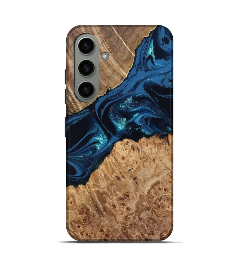 Galaxy S24 Wood Live Edge Phone Case - Ramon (Blue, 831839)