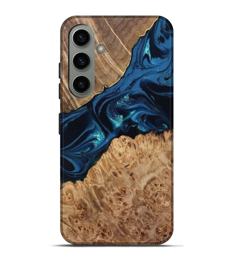 Galaxy S24 Plus Wood Live Edge Phone Case - Ramon (Blue, 831839)