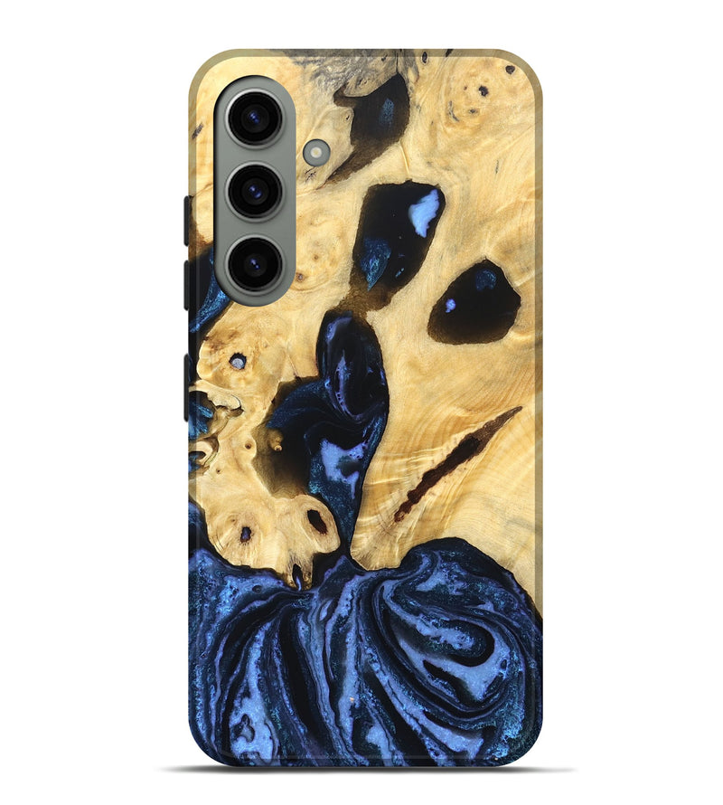 Galaxy S24 Plus Wood Live Edge Phone Case - Dirk (Blue, 831844)