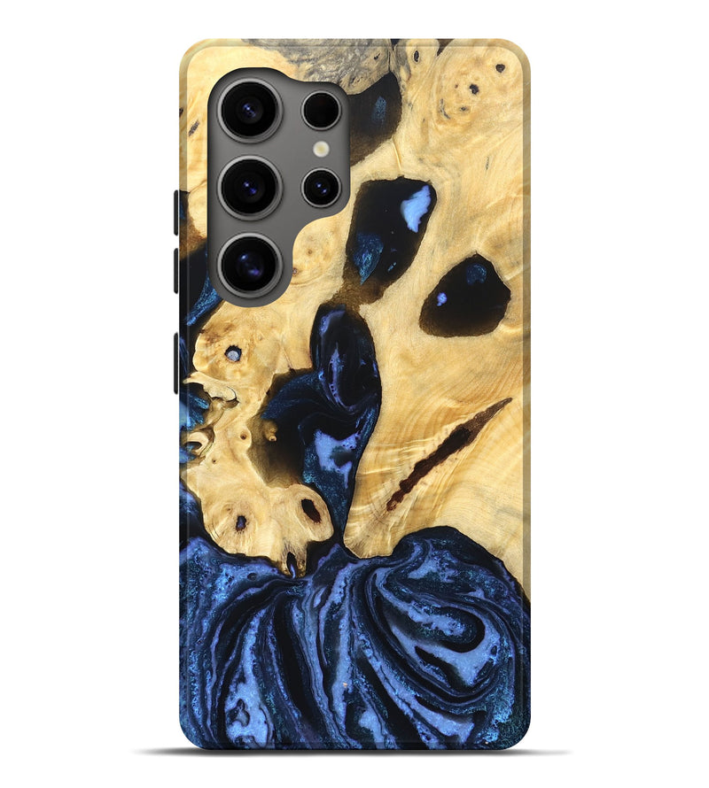 Galaxy S25 Ultra Wood Live Edge Phone Case - Dirk (Blue, 831844)