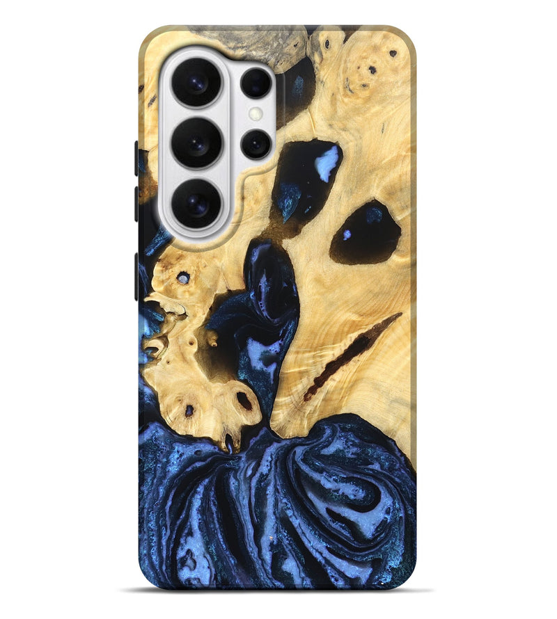 Galaxy S26 Ultra Wood Live Edge Phone Case - Dirk (Blue, 831844)