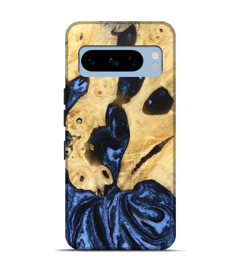 Pixel 8 Pro Wood Live Edge Phone Case - Dirk (Blue, 831844)