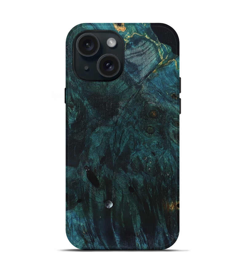 iPhone 15 Wood Live Edge Phone Case - Kyra (Solid Wood, 831848)