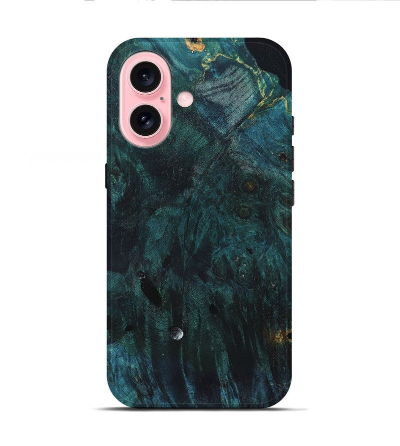 iPhone 16 Wood Live Edge Phone Case - Kyra (Solid Wood, 831848)