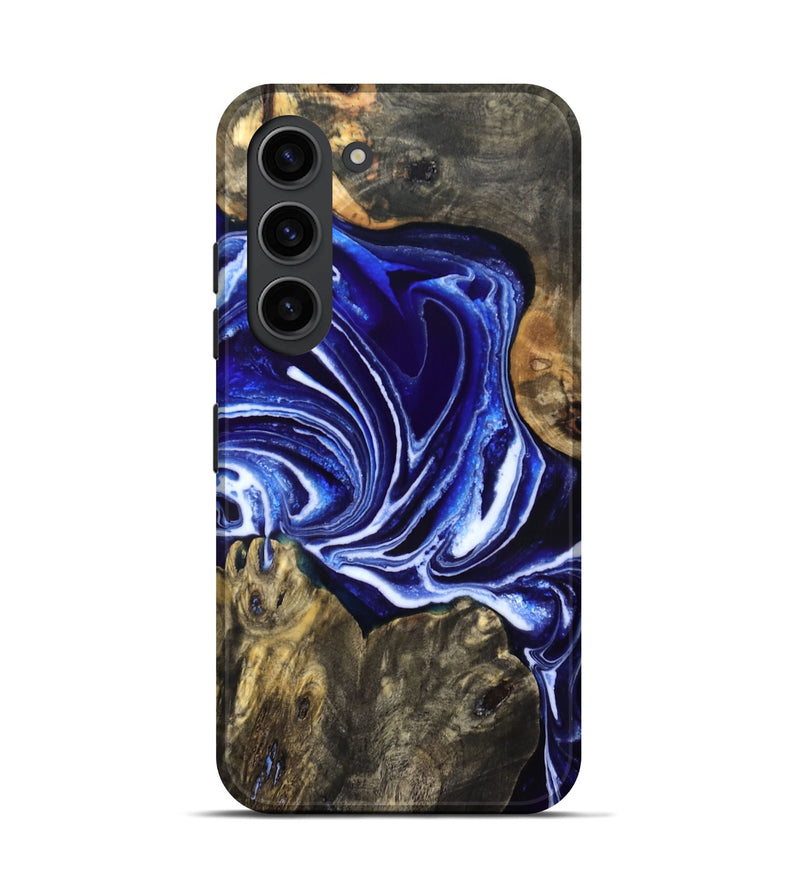 Galaxy S23 Wood Live Edge Phone Case - Jean (Blue, 831849)
