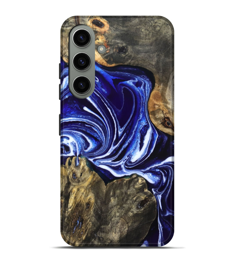 Galaxy S24 Plus Wood Live Edge Phone Case - Jean (Blue, 831849)