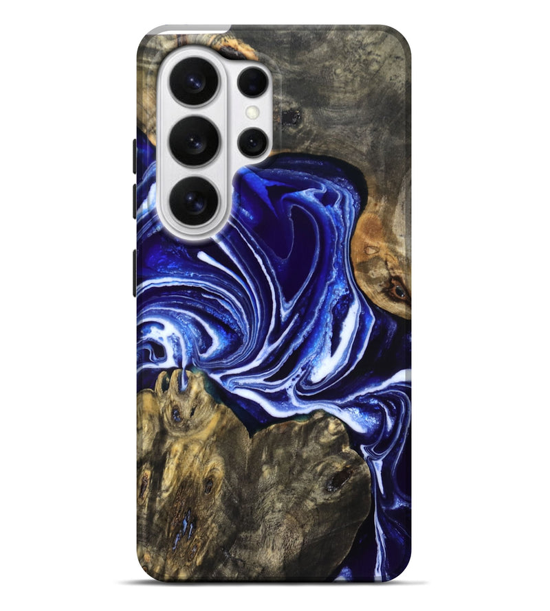 Galaxy S26 Ultra Wood Live Edge Phone Case - Jean (Blue, 831849)