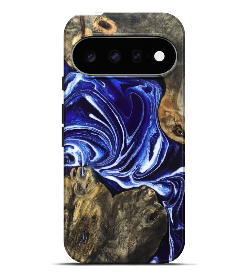 Pixel 11 Pro XL Wood Live Edge Phone Case - Jean (Blue, 831849)