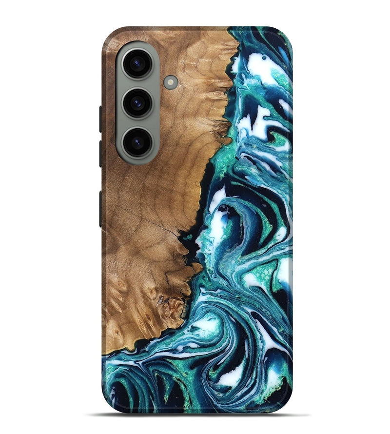 Galaxy S24 Plus Wood Live Edge Phone Case - Besse (Blue, 831850)