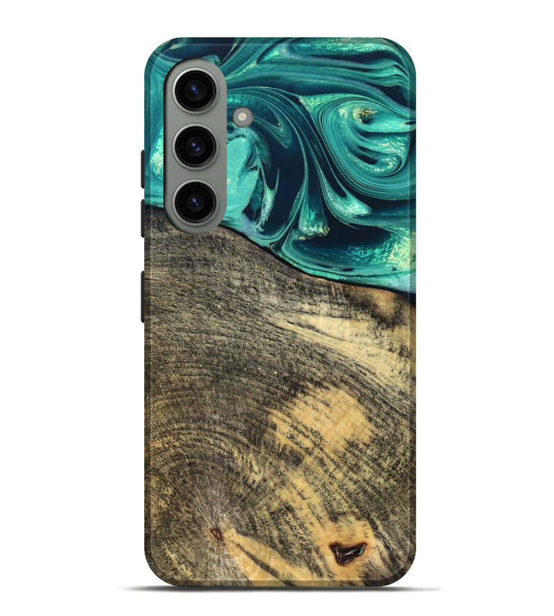 Galaxy S24 Plus Wood Live Edge Phone Case - Tamika (Green, 831851)