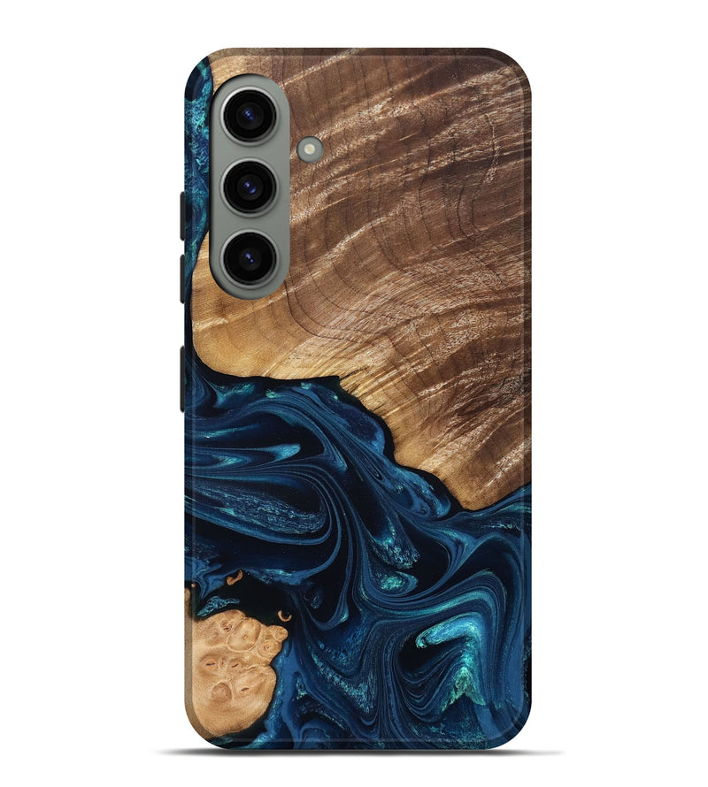 Galaxy S24 Plus Wood Live Edge Phone Case - Jordin (Blue, 831854)