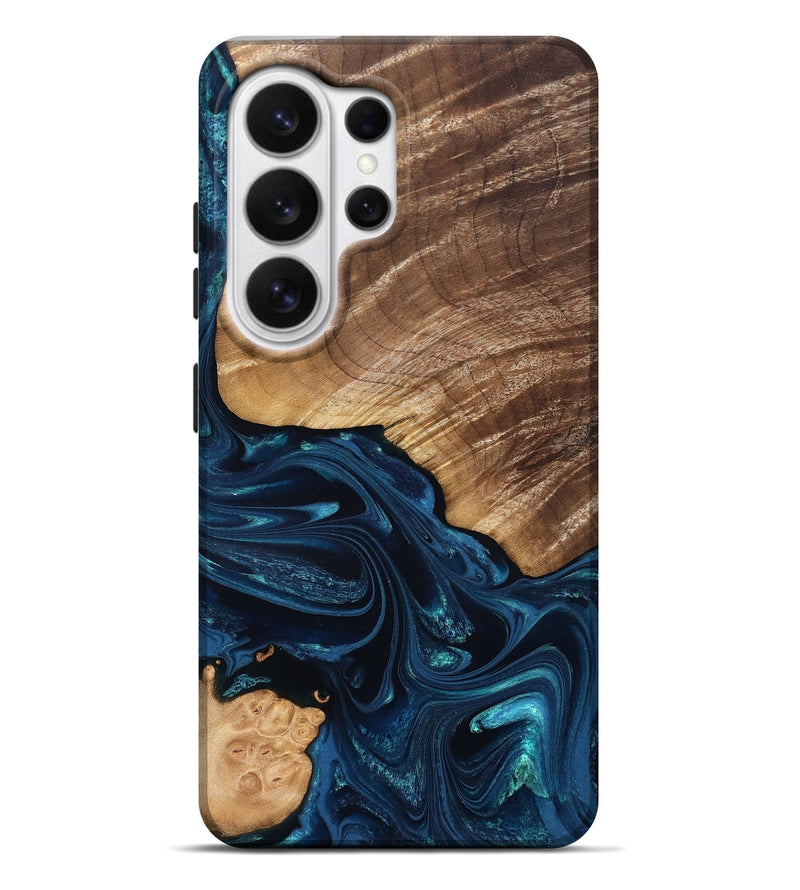 Galaxy S26 Ultra Wood Live Edge Phone Case - Jordin (Blue, 831854)