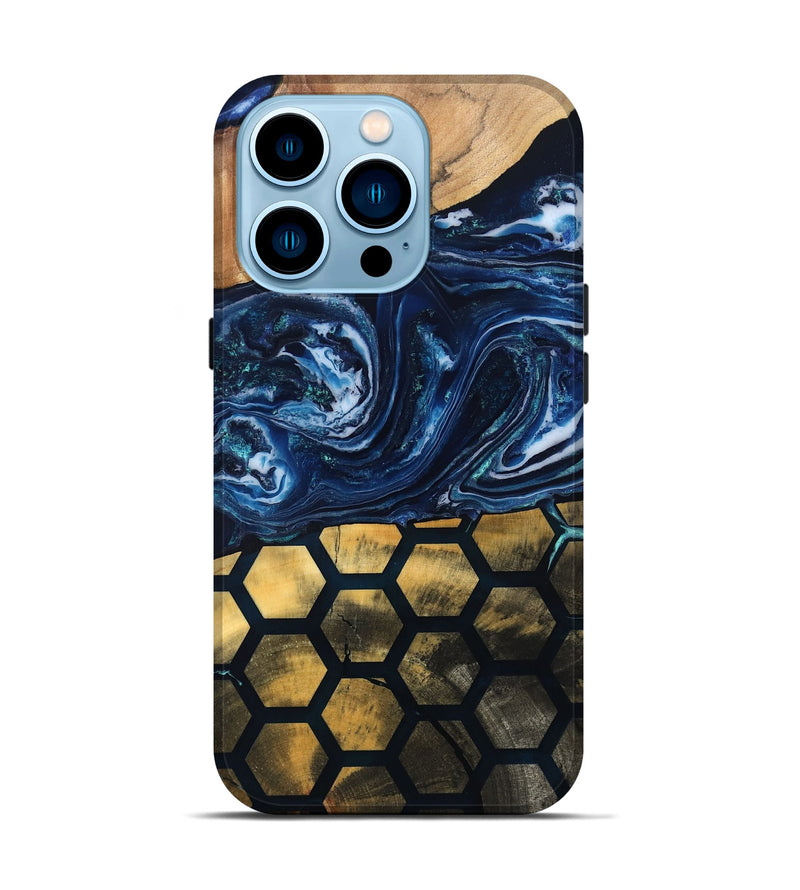 iPhone 14 Pro Wood Live Edge Phone Case - Tanya (Pattern, 831855)