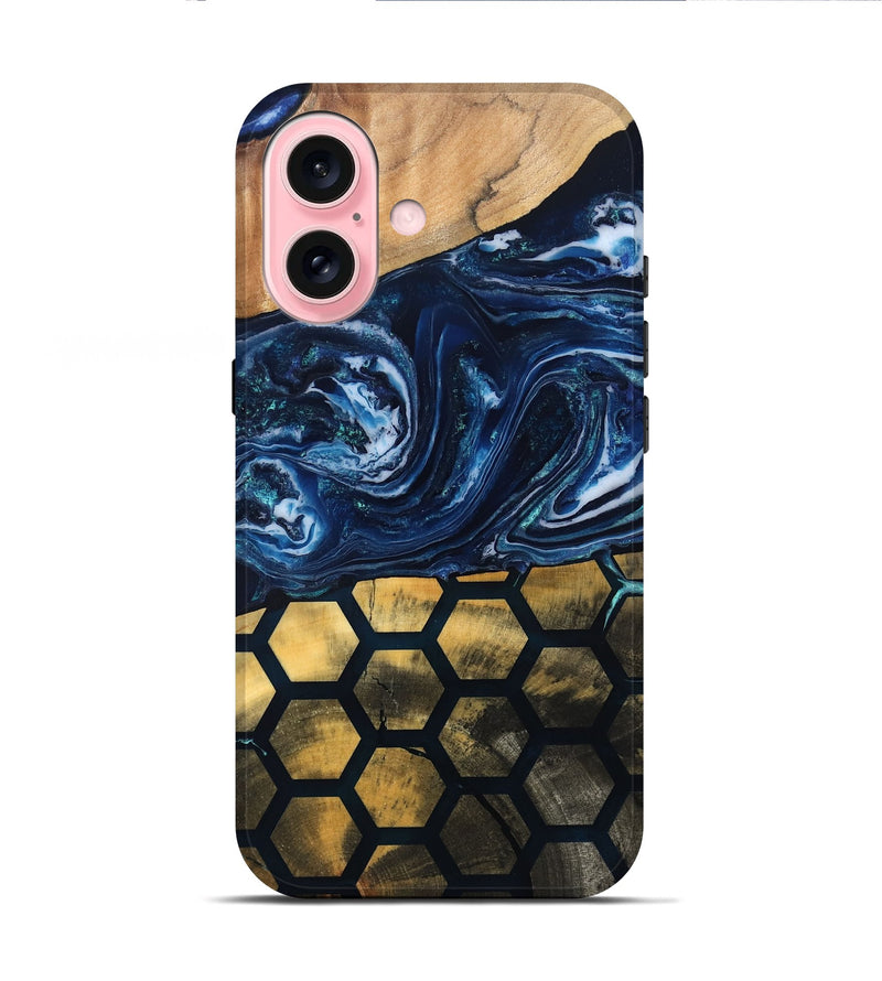 iPhone 16 Wood Live Edge Phone Case - Tanya (Pattern, 831855)