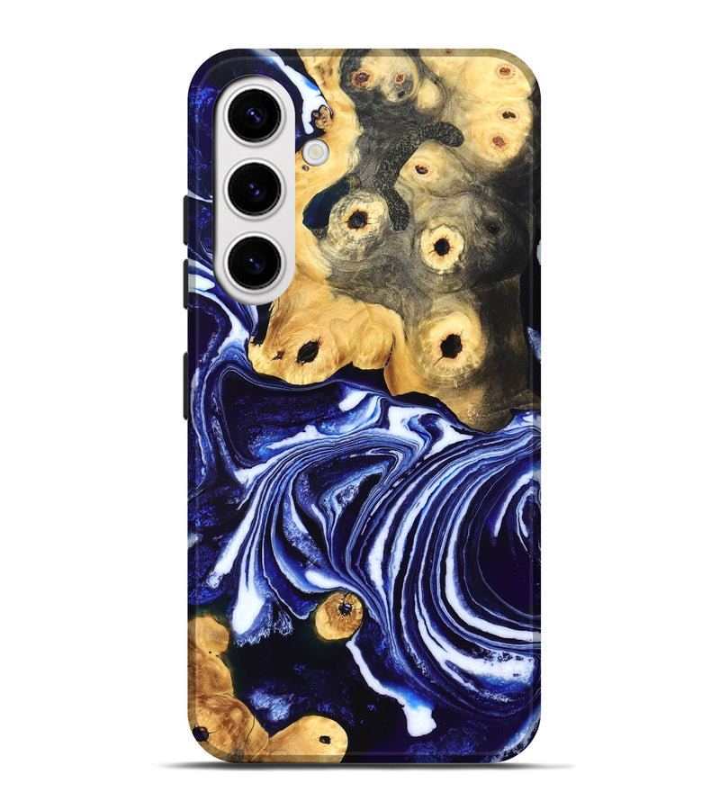 Galaxy S25 Plus Wood Live Edge Phone Case - Carie (Blue, 831856)