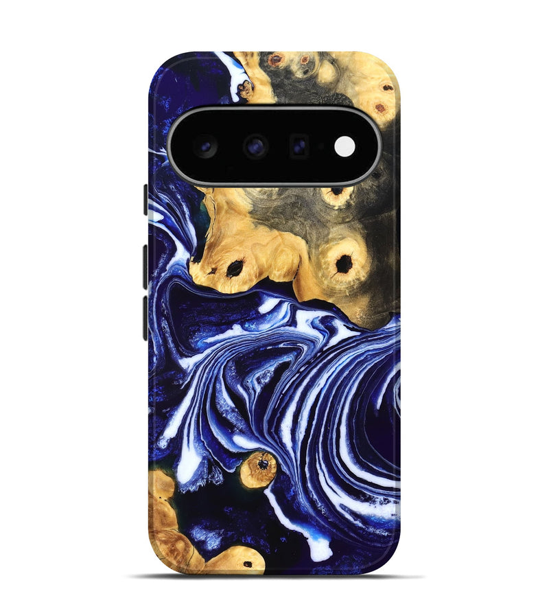 Pixel 11 Wood Live Edge Phone Case - Carie (Blue, 831856)