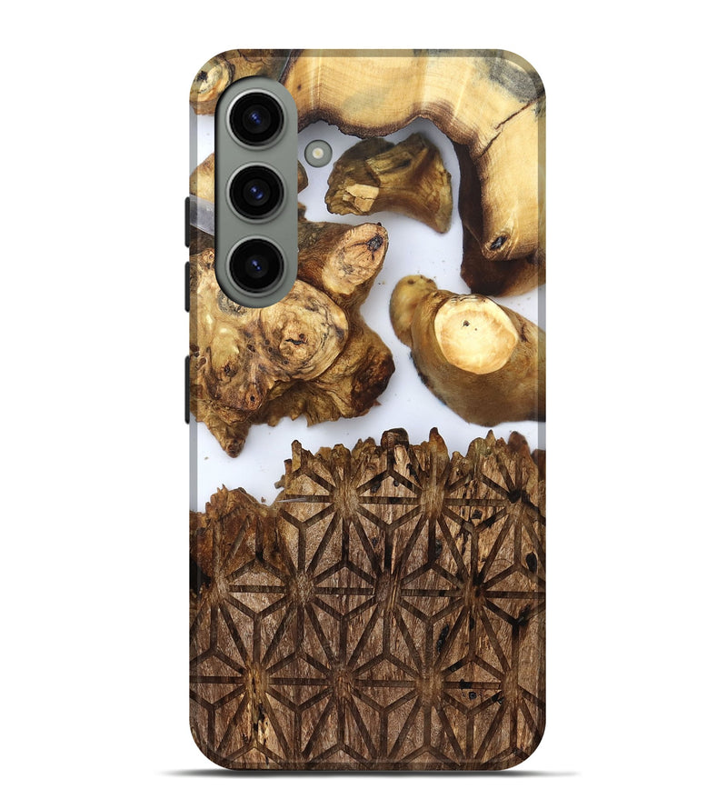 Galaxy S24 Plus Wood Live Edge Phone Case - Haywood (Clear, 831857)