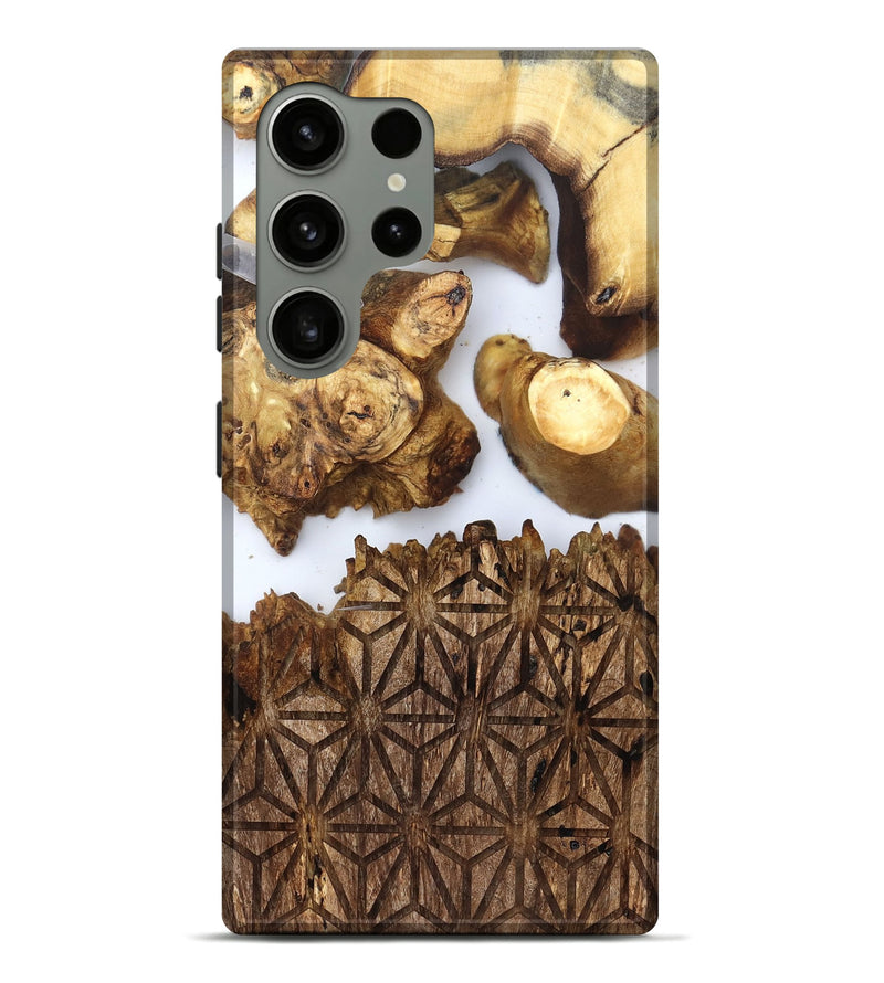 Galaxy S24 Ultra Wood Live Edge Phone Case - Haywood (Clear, 831857)