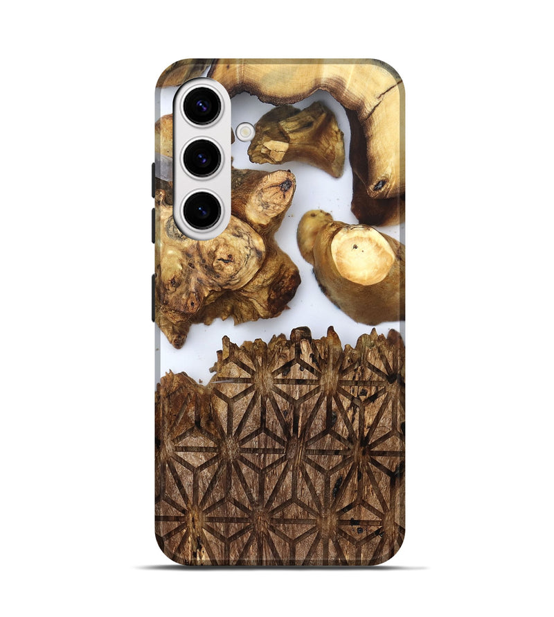 Galaxy S25 Wood Live Edge Phone Case - Haywood (Clear, 831857)