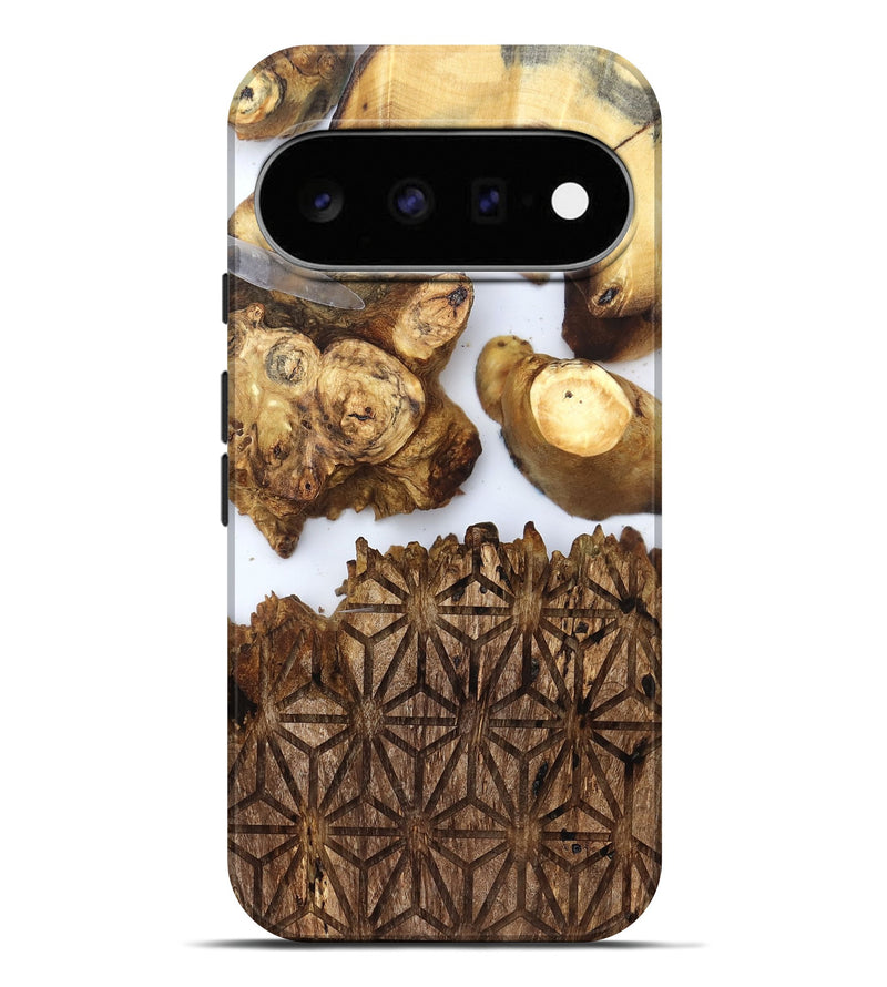 Pixel 11 Pro XL Wood Live Edge Phone Case - Haywood (Clear, 831857)