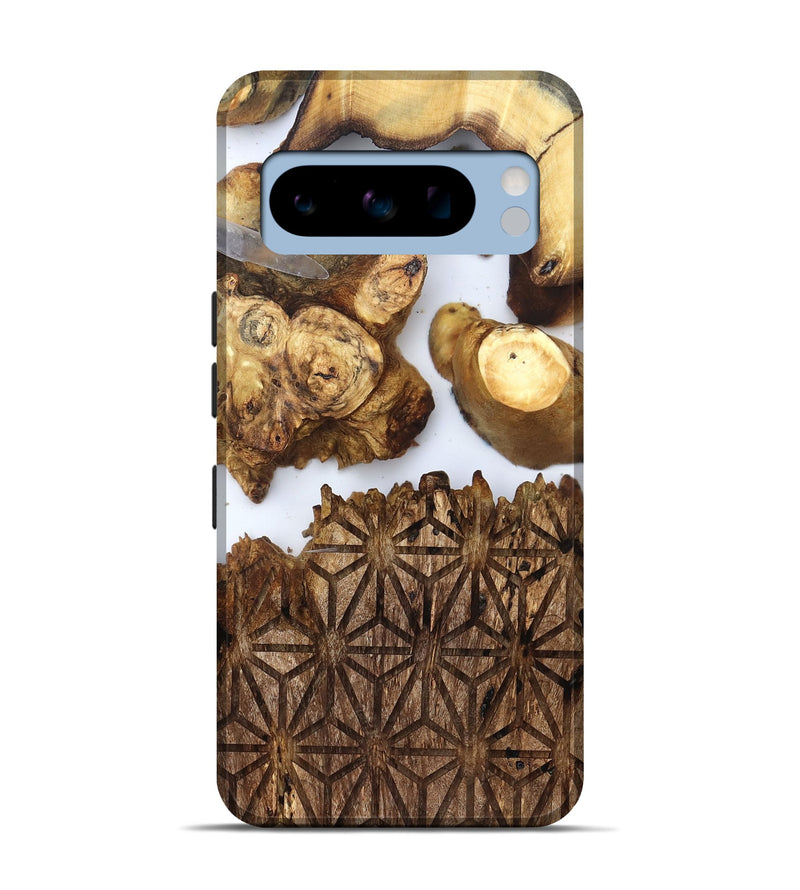 Pixel 8 Pro Wood Live Edge Phone Case - Haywood (Clear, 831857)