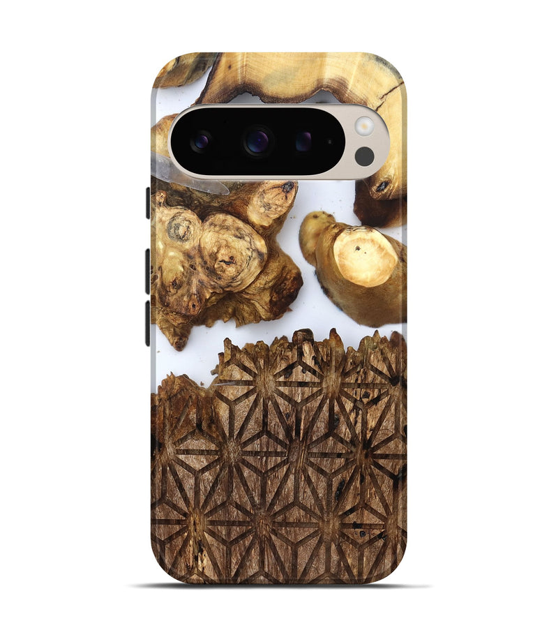 Pixel 9 Pro Wood Live Edge Phone Case - Haywood (Clear, 831857)