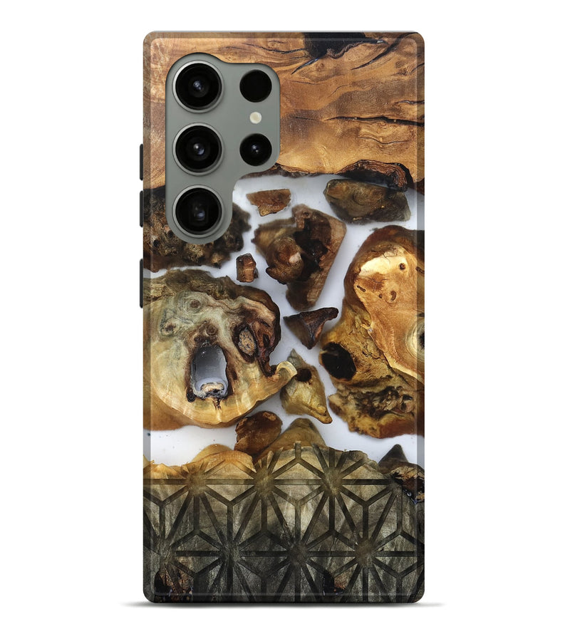 Galaxy S24 Ultra Wood Live Edge Phone Case - Vinnie (Clear, 831858)