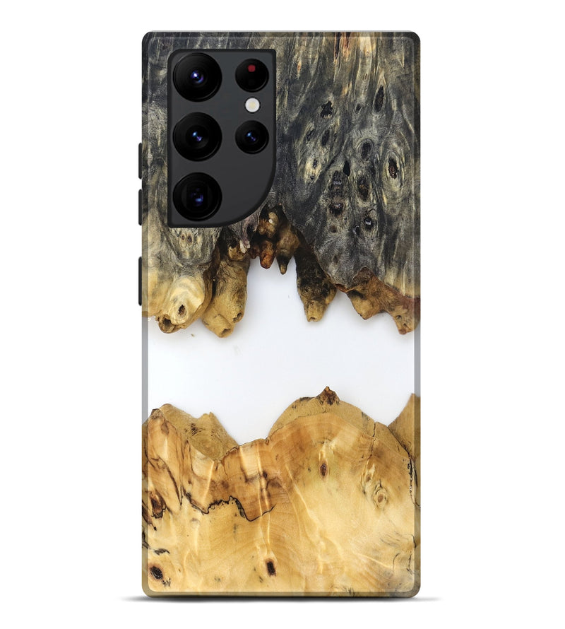 Galaxy S22 Ultra Wood Live Edge Phone Case - Mindi (Clear, 831859)