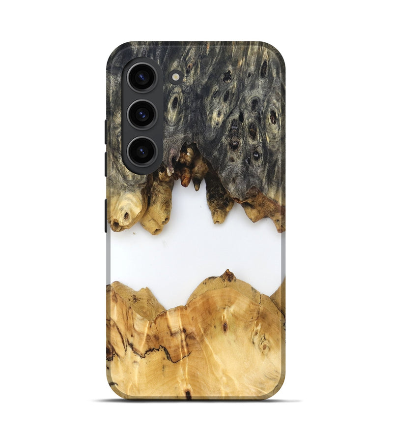 Galaxy S23 Wood Live Edge Phone Case - Mindi (Clear, 831859)