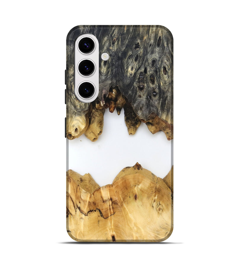 Galaxy S25 Wood Live Edge Phone Case - Mindi (Clear, 831859)