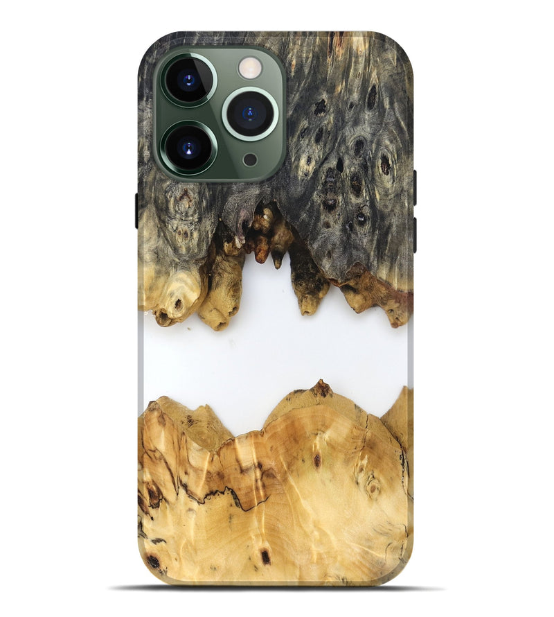 iPhone 13 Pro Max Wood Live Edge Phone Case - Mindi (Clear, 831859)