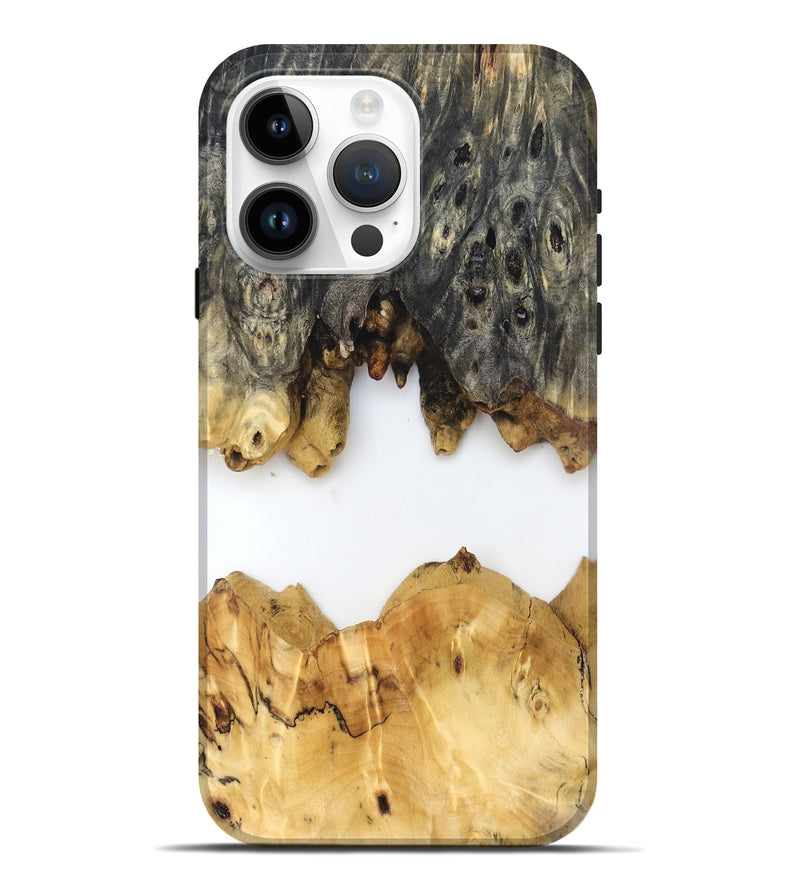 iPhone 15 Pro Max Wood Live Edge Phone Case - Mindi (Clear, 831859)
