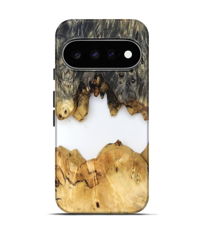 Pixel 11 Pro Wood Live Edge Phone Case - Mindi (Clear, 831859)