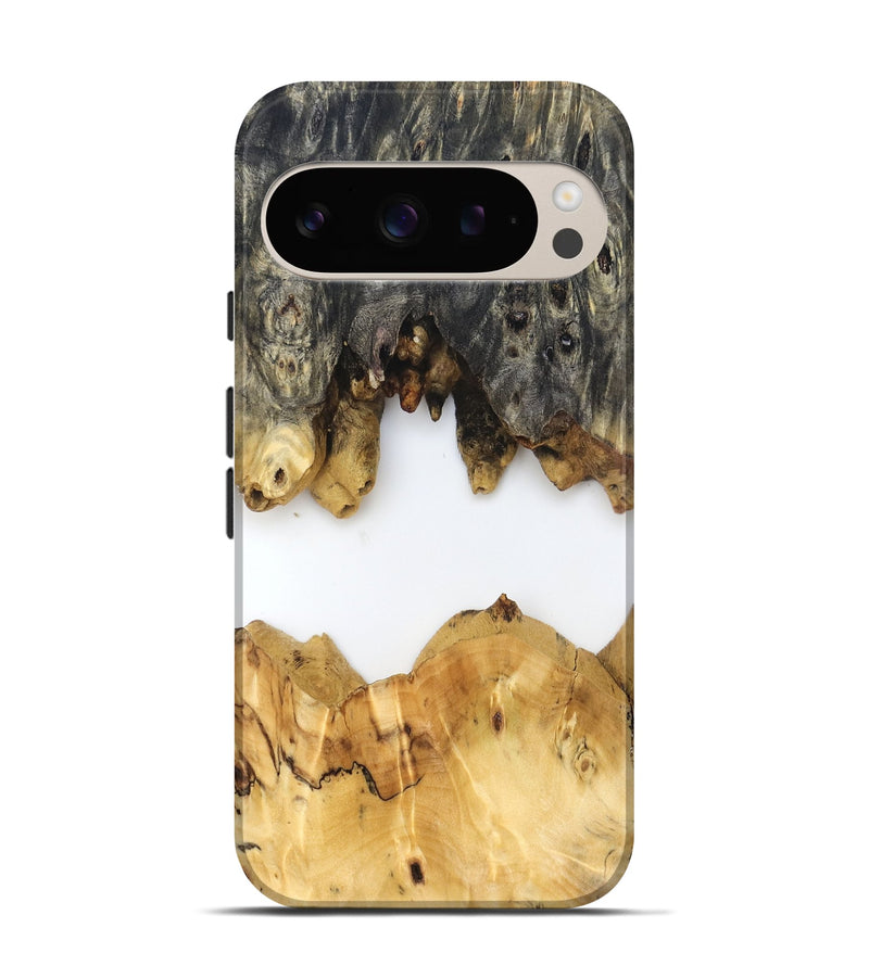 Pixel 9 Pro Wood Live Edge Phone Case - Mindi (Clear, 831859)