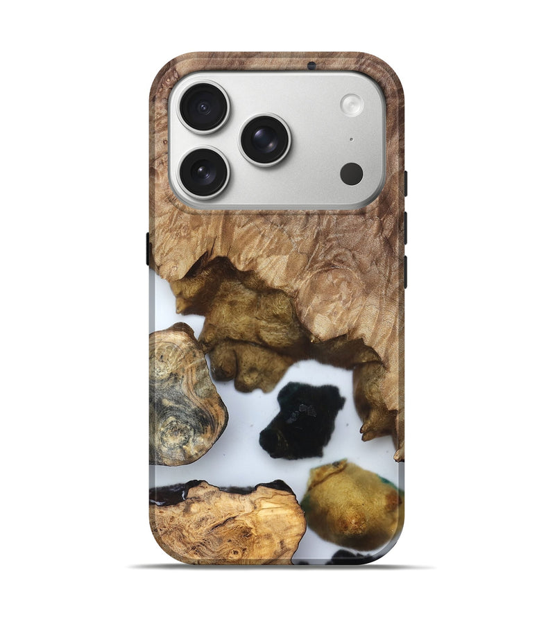 iPhone 17 Pro Wood Live Edge Phone Case - Zeke (Clear, 831860)