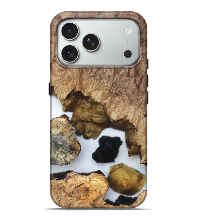 iPhone 18 Pro Max Wood Live Edge Phone Case - Zeke (Clear, 831860)
