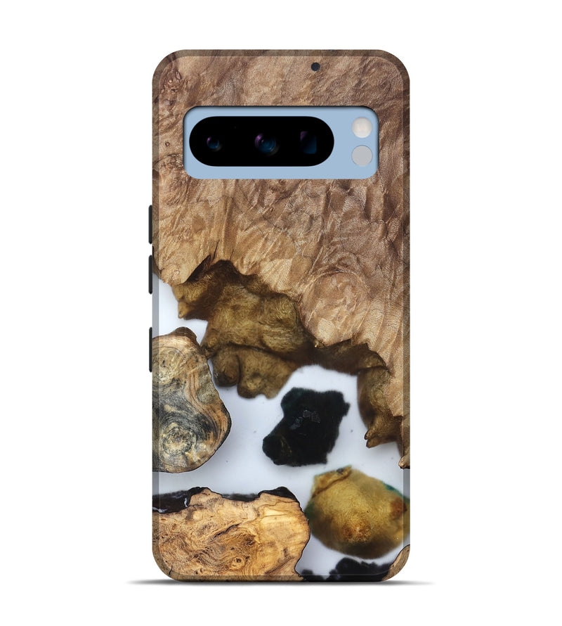 Pixel 8 Pro Wood Live Edge Phone Case - Zeke (Clear, 831860)