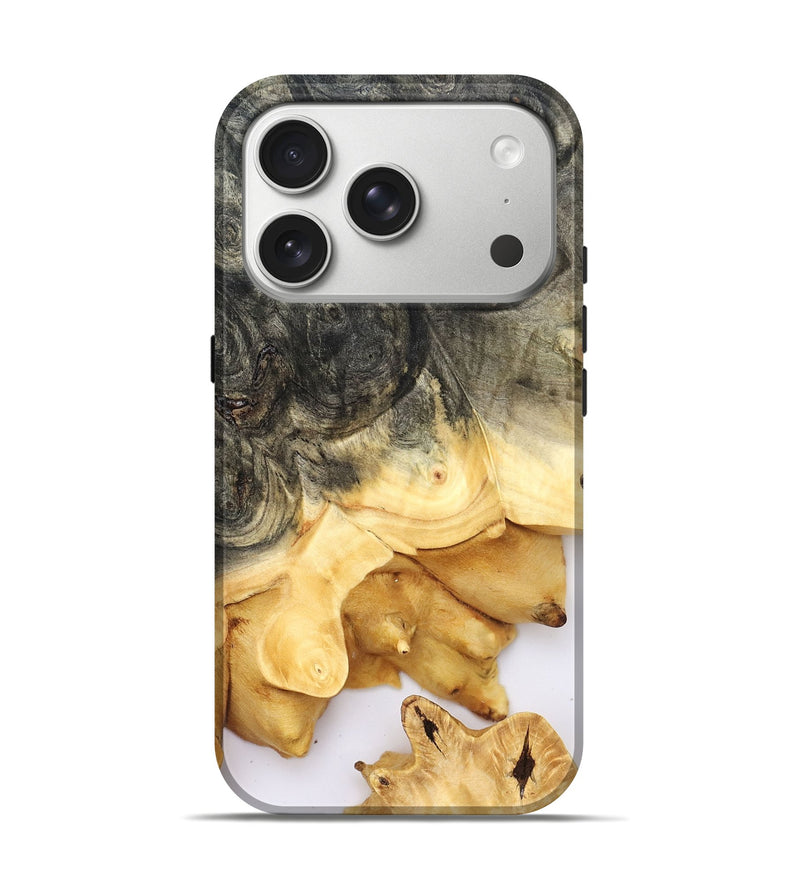 iPhone 17 Pro Wood Live Edge Phone Case - Laraine (Clear, 831867)