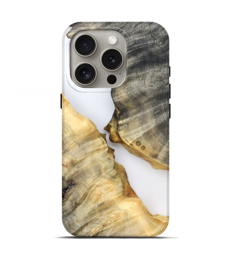 iPhone 16 Pro Wood Live Edge Phone Case - Carina (Clear, 831868)