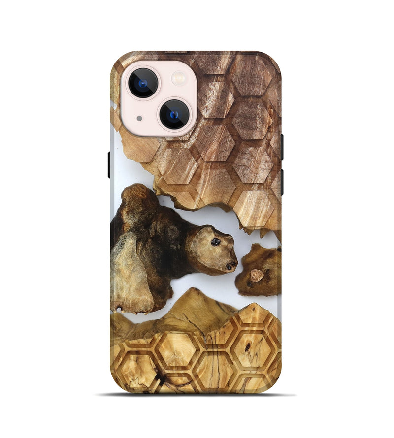 iPhone 13 mini Wood Live Edge Phone Case - Colonel (Clear, 831869)