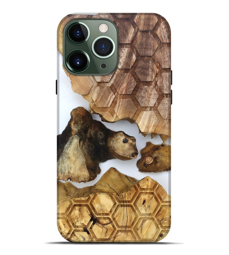 iPhone 13 Pro Max Wood Live Edge Phone Case - Colonel (Clear, 831869)