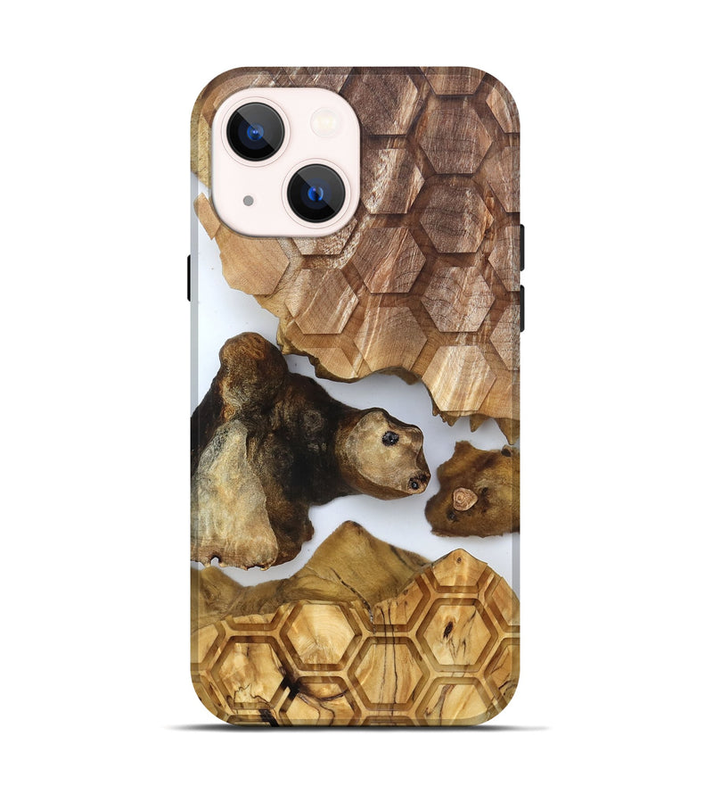 iPhone 14 Wood Live Edge Phone Case - Colonel (Clear, 831869)