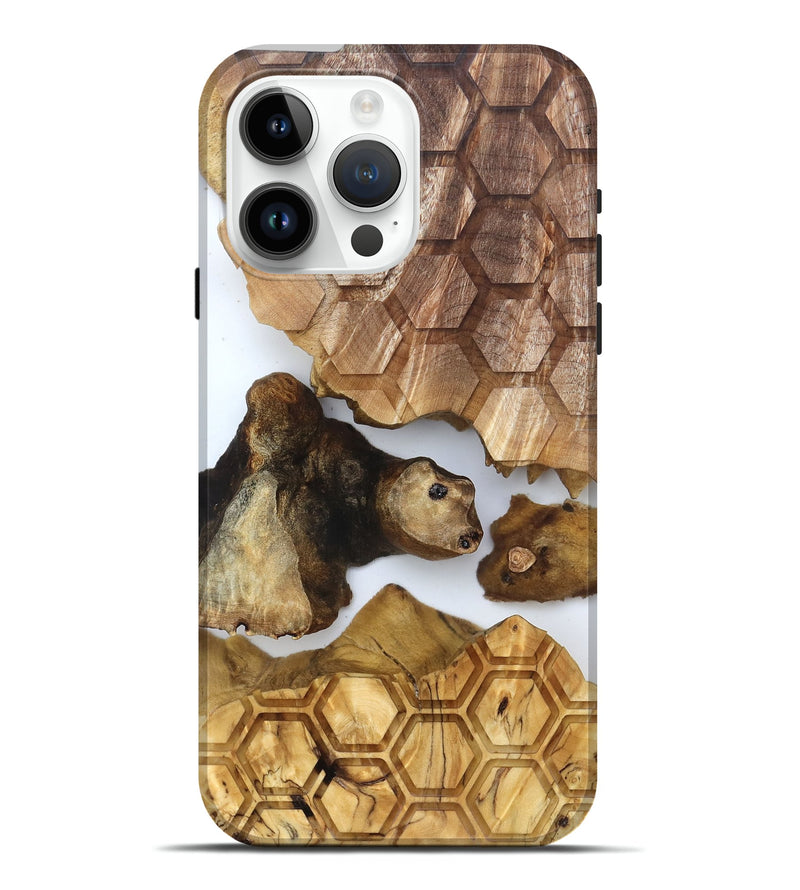 iPhone 15 Pro Max Wood Live Edge Phone Case - Colonel (Clear, 831869)